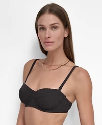 Dkny Women's Textured Molded Balconette Bikini Top