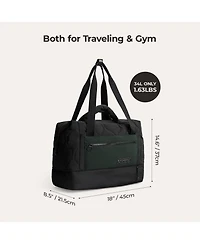 Bagsmart Walker 34L Laptop Duffle with Shoe Compartment Tangerine