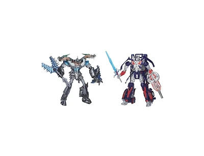 Leader Class Optimus and Grimlock | Transformers 4 Age of Extinction Aoe