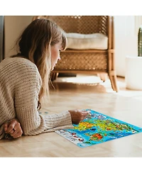 Quokka 3 Pack Puzzles for Kids Ages 8-10 and Adults - World, Usa Map & Space