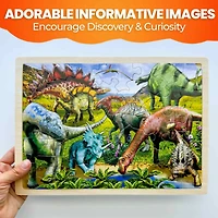 Quokka 4x36 Realistic Wooden Montessori Puzzles for Kids Ages 4-6