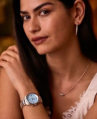 Bulova Women's Marine Star Diamond Accent Stainless Steel Bracelet Watch 36mm