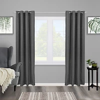 Kenney Jax 5/8 Inch Brushed Nickel Decorative Curtain Rod for Stylish Home Decor