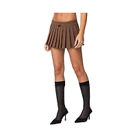 Edikted Womens Palmer Plaid Pleated Mini Skort
