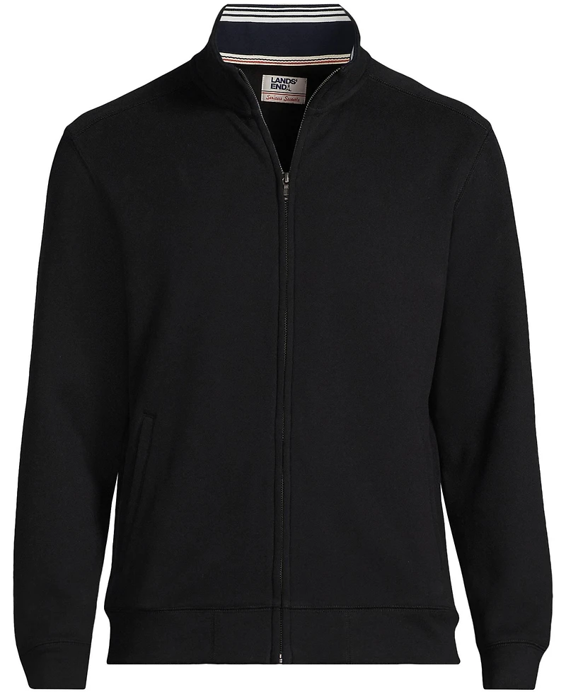 Lands' End Men's Long Sleeve Serious Sweats Mock Full Zip