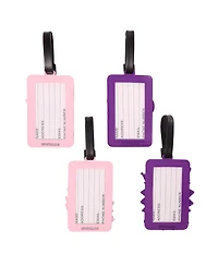 Hello Kitty Sanrio Friends 4-Piece Luggage Tag Set - Cute Travel Essentials