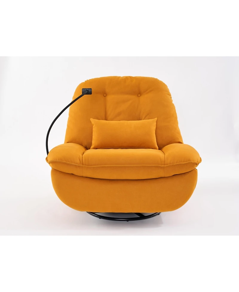 Streamdale Furniture Power Recliner Swivel Glider Usb Charger With Bluetooth Music Player Different Function Sleep Working Game and Leisure Model Oran