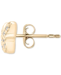 Wrapped Diamond Single Stud Earring (1/20 ct. t.w.) in 10k White or Yellow Gold, Exclusively at Macy's