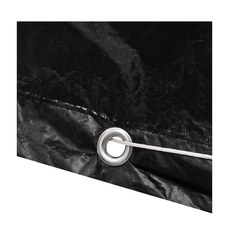 vidaXL Patio Furniture Cover 8 Eyelets 44.5"x44.5"x28.7"