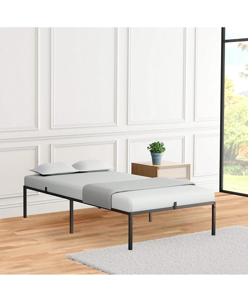 gaomon Bed Frame, Metal Platform Bed Frame With Bid Storage Space, Noise Free Bed Frame With Metal Slat Support, No Box Spring Needed