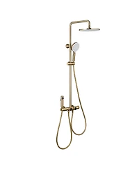 Mondawe 12Inch 4-Functiom Shower Faucet System Set with Handheld Spray (Rough-in Value Included)