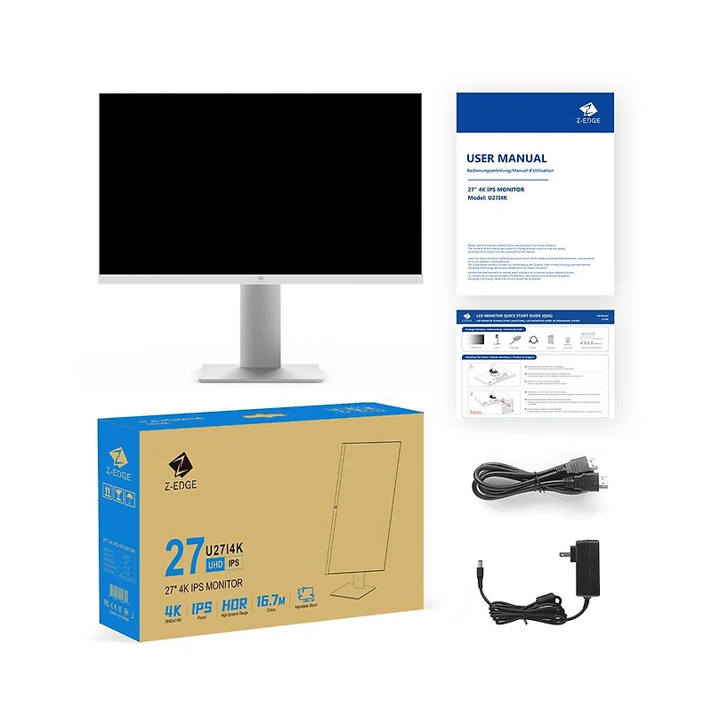 27 inch 4K 3840x2160 75Hz Flat Panel Ips Monitor