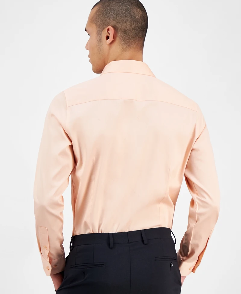 Bar Iii Men's Spread-Collar Sateen Dress Shirt, Created for Macy's