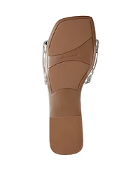 Marc Fisher Women's Lecee Woven Square Toe Sandals