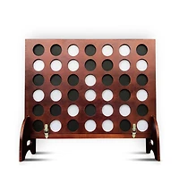 Swooc - Giant Four in a Row (All Weather) Outdoor Game w/ Carrying Case - Noise Reducing - 60% Quieter - Giant Connect - 4 Game
