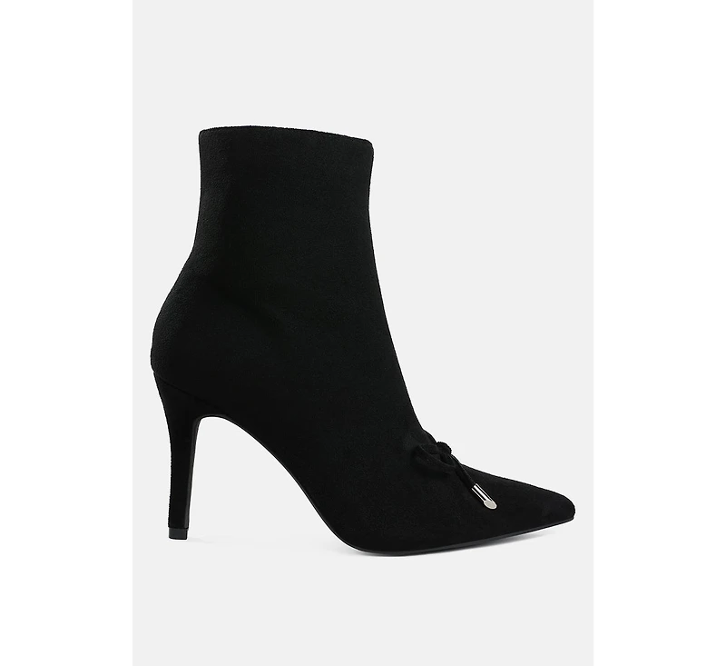Dapers Bow Detail Ankle Boots