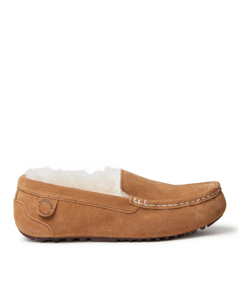 Fireside By Dearfoams Women's Mel Genuine Shearling Moccasin Slipper