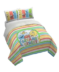 Saturday Park Sesame Street 100% Organic Cotton Twin Duvet & Sham Set