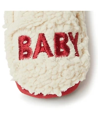 Dearfoams Baby Boys Buffalo Check Bear Closed Back Slipper