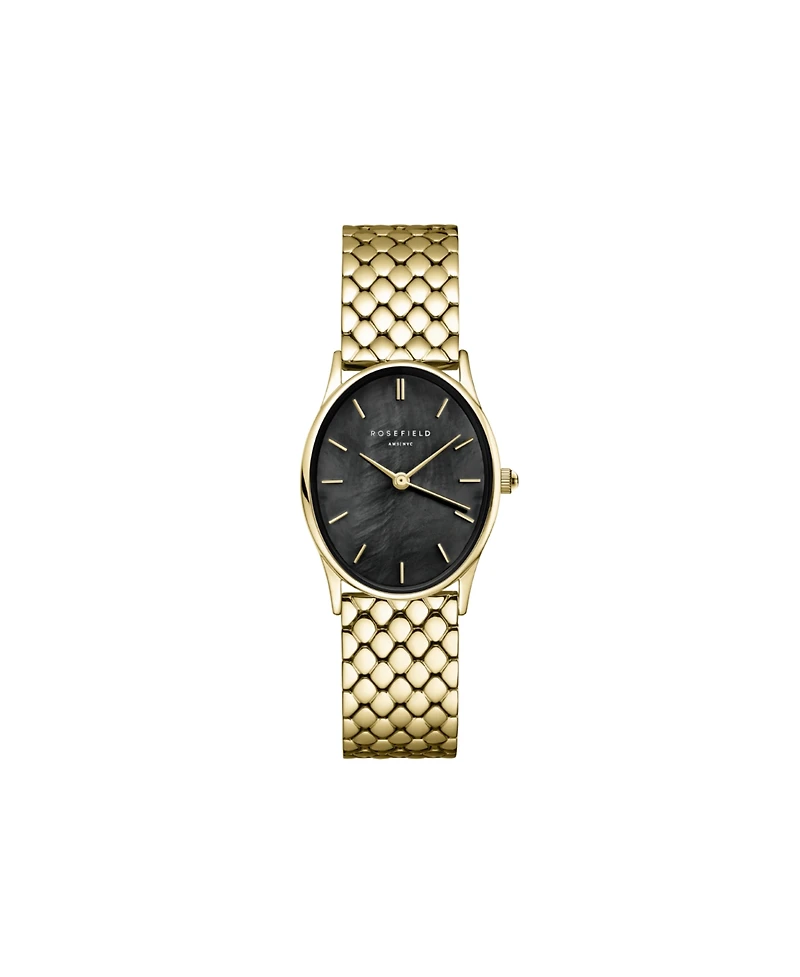 Rosefield Oval Women's Gold Tone Stainless Steel Bracelet Watch 29mm