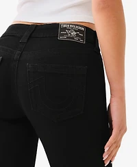 True Religion Women's Jennie Mid Rise Curvy Skinny Jeans