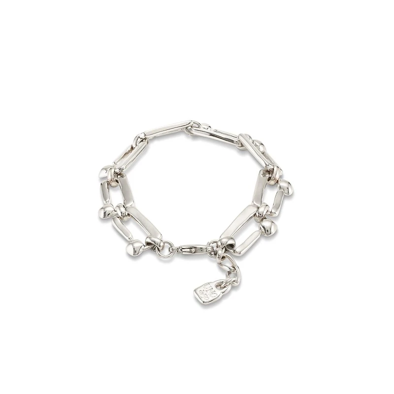 UNOde50 Sterling Silver-Plated Metal Alloy Medium Size Links Bracelet