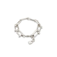 UNOde50 Sterling Silver-Plated Metal Alloy Medium Size Links Bracelet