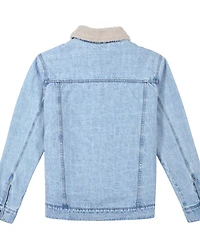 Cat Men's Denim Sherpa Lined Work Jacket