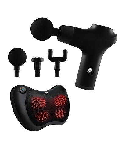 Ultimate Massage Therapy Bundle: 3-Speed Gun & Shiatsu Massager
