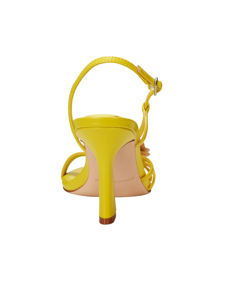 Marc Fisher Women's Hallan Rose Tapered Heel Sandals