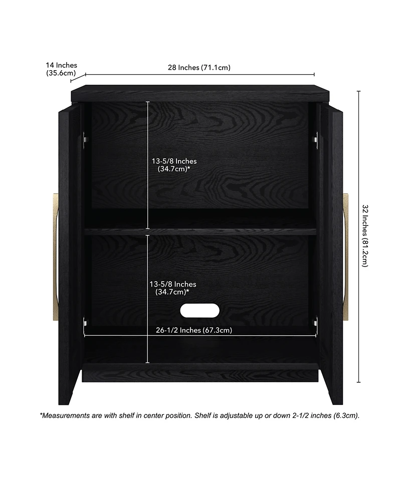 Hudson & Canal 28" Tillman Wide Rectangular Accent Cabinet