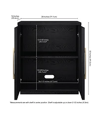 Hudson & Canal 28" Tillman Wide Rectangular Accent Cabinet
