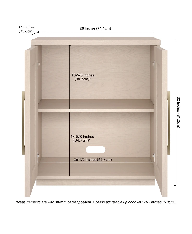 Hudson & Canal 28" Tillman Wide Rectangular Accent Cabinet