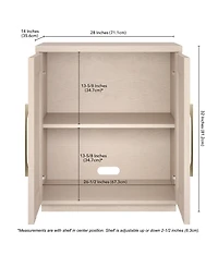 Hudson & Canal 28" Tillman Wide Rectangular Accent Cabinet