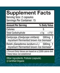 Host Defense CordyChi Capsules - Energy & Immune Support Supplement