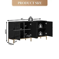 Boyel Living 4 Door Locker Accent Cabinet