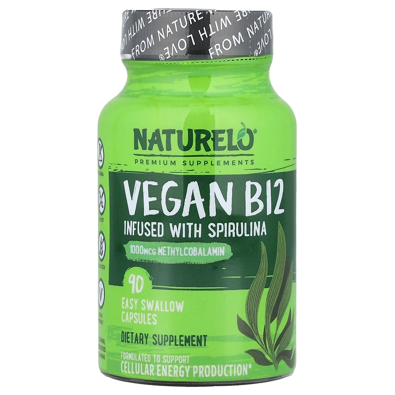 Naturelo Nutrition B12 Infused with Spirulina