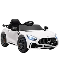 Qaba Mercedes-Benz Amg Gtr Licensed 12V Kids Ride on Car w/ Remote,
