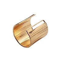 Sohi Women's Ribbed Statement Bracelet