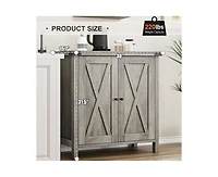 gaomon Buffet Cabinet Farmhouse Storage Cabinet with Doors and Shelves
