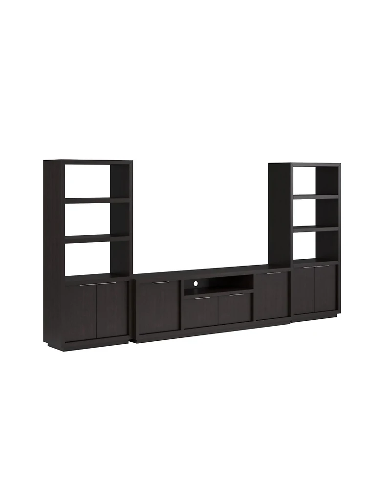 Furniture Tivie 84" Media 3 Pc Console Set