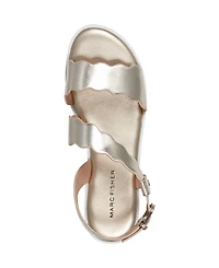 Marc Fisher Women's Gabrey Asymmetrical Strap Platform Sandals
