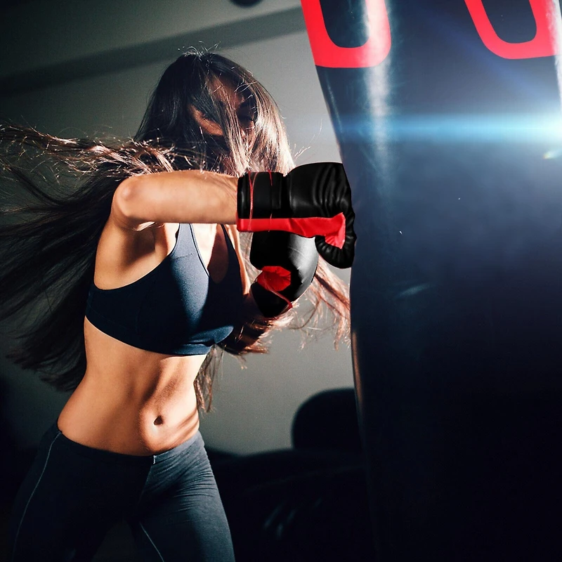 56 lbs Filled Punching Bag Set for Adults