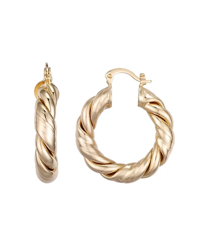Macy's Gold-Plated Twist Hoop Earrings