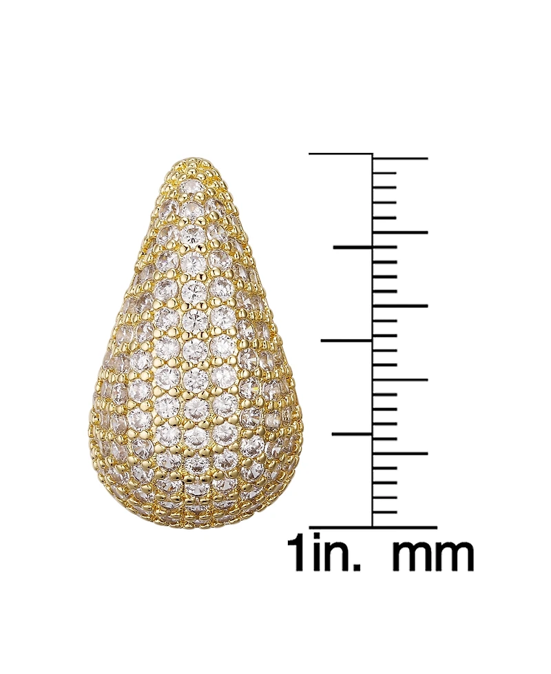 Macy's Gold-Plated Cubic Zirconia Drop Large Earrings