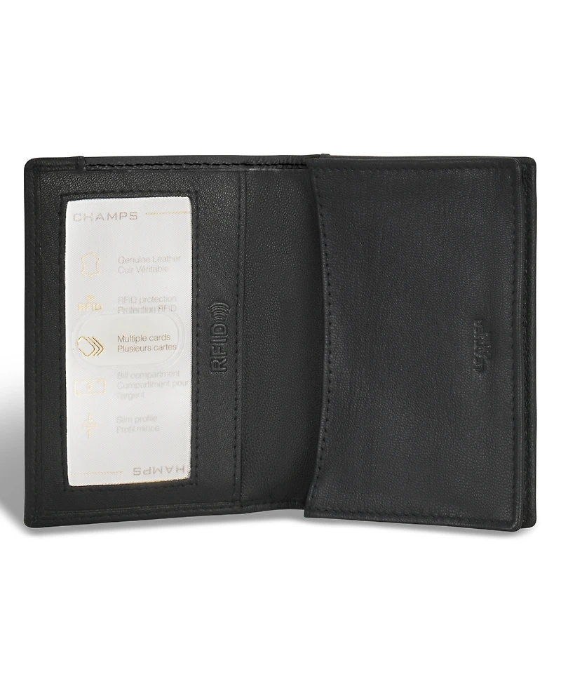 Champs Men's Iconic Collection Leather Cardholder