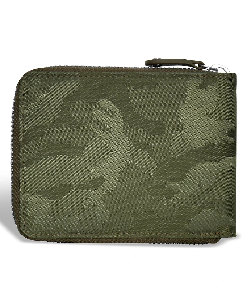 Champs Men's Camo Collection Leather Zip Around Wallet