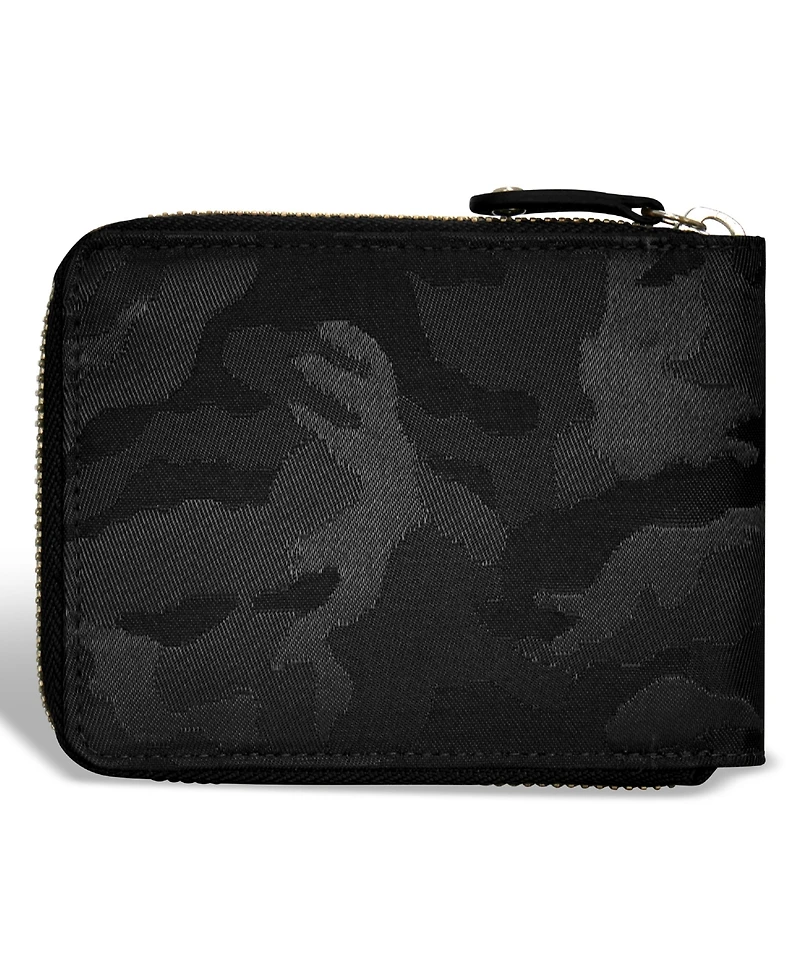 Champs Men's Camo Collection Leather Zip Around Wallet