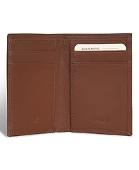 Champs Men's Onyx Collection Leather Vertical Slim Wallet