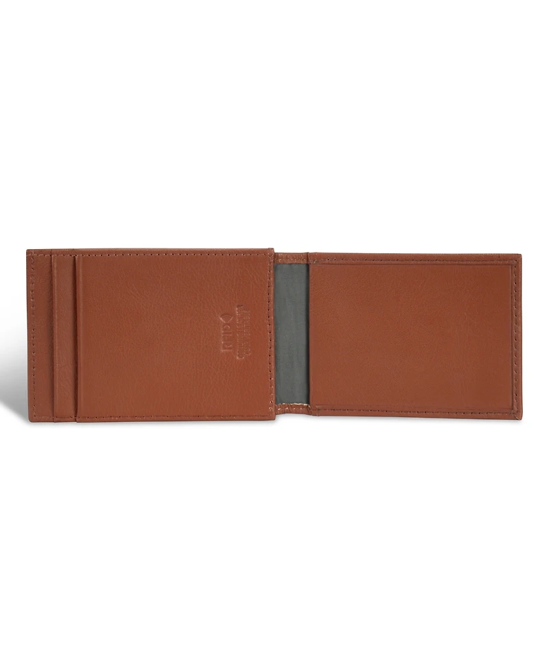 Champs Men's Onyx Collection Leather Mag Hybrid Card Holder